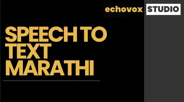 Speech to text marathi 